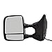 Brock Replacement Drivers Power Tow Side Mirror Heated Memory Chrome Telescopic Dual Arms Compatible with 2004-2015 Titan 96302ZR30E