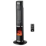 Radiateur céramique oscillant 2000W avec effet flamme