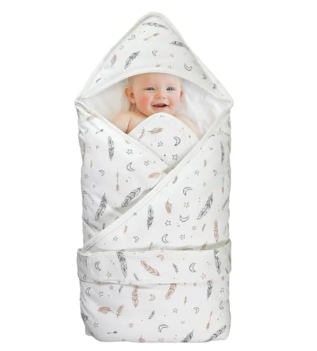 Image of KIDDA Newborn 0-12 Months Baby Swaddle Blanket Multifunctional Boys Girls Cotton Thick Mat Wrap Stroller Sleeping Sacks Infant