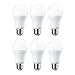 Amazon Basics Ampoule LED E27 A60 avec culot à vis, 10.5W (équivalent ampoule incandescente 75W), blanc chaud, dimmable - Lot de 6