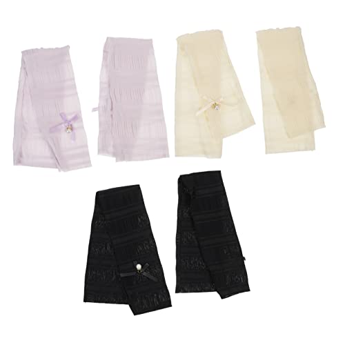 Milisten 3 Pares Manga De Protección Solar Enfriamiento Verano Cubrir Deporte Protector Golf Mujer Mangas Guardia Manga De Protección Uv Seda De Hielo
