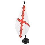 Material : Poliester 100D AZ FLAG Bandera de Mesa del DUCADO DE BORGOÑA 21x14cm - BANDERINA de DESPACHO DUCHÉ DE Bourgogne - Francia 14 x 21 cm