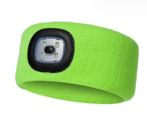 Anso LED Light Up Headband Headlamp USB Rechargeable