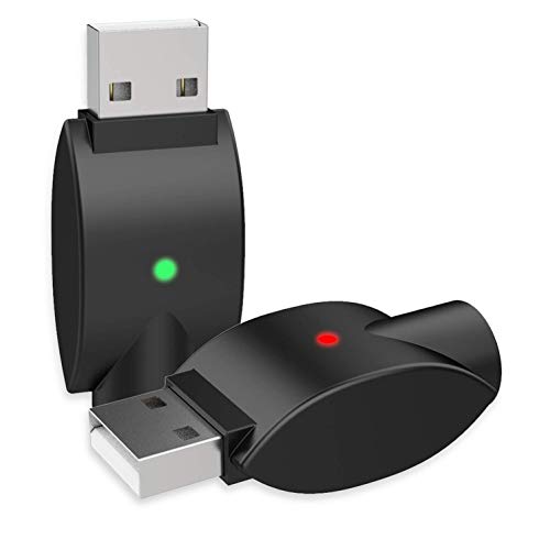 Bio 2PC Smart USB Charger, Charger USB Thread Cable, with LED Indicators, Intelligent Overcharge Protection A-Black