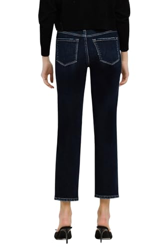 Flying Monkey Women's High-Rise Crop Straight Leg Jeans in Liberation2
