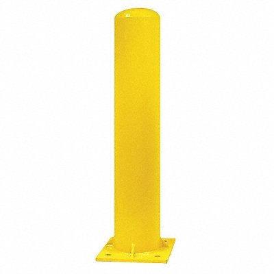 Bollard, Fixed, Concrete, 4", Yellow