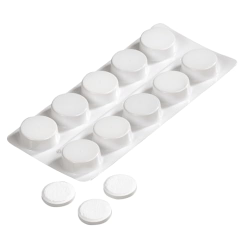 XAVAX | Pastillas Desengrasantes para Cafeteras (Pastillas Limpiadoras de Cafeteras, Eliminar Grasa, Disuelven la Cal, Universales, Limpiador de Teteras) Colos Blanco