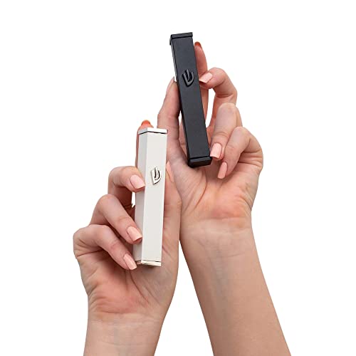 Suri White Modern Mezuzah Case ,Self Stick Mezuzah With Scroll For Door, 4" Mezuzah Waterproof And Weatherproof For Outdoors (1 Piece, White) #TOP4