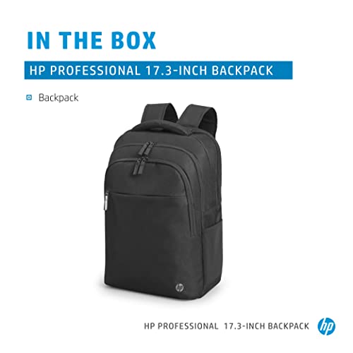 HP Professional 17.3-inchLaptop Backpack, sustainable materials, RFID blocking, Bluetooth tracker pocket, water bottle holder, trolley passthrough (500S6AA) by HP - Used condition - Image 4