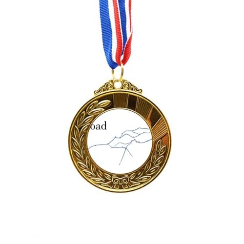 Cinta para el primer lugar de medalla de oro del mapa de la ruta de seda