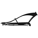 MICARGI Puma Stretch Cruiser Bike Frame,26-in Steel Frame with Bike Chain Suitable for Lowrider Bike, Chopper Bike, and Electric Bike Conversion (Matte Black)