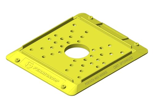 Riparatore del Carico per Ponteggio, Made in Italy – Rinforzato, robusto in plastica - Sottobasette per Ponteggi – Resistente, Riutilizzabile per cantieri edili e per montaggio ponteggio (10)