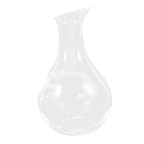 Ipetboom 1Pc Glass Wine Decanter Simple Transparent Design for Enhancing Aroma and Flavor for Wine for Wine Lovers