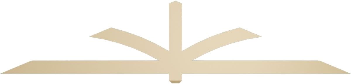 108"W x 22 1/2"H x 2"D x 4"F, 5/12 Pitch, Redmond Signature Urethane Gable Bracket, Primed Tan