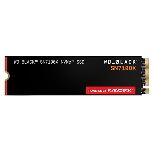 WD_Black 4TB SN7100X NVMe SSD - Built for ROG Xbox Ally (X) & PC, Read Speeds Up to 7,000MB/s, Internal Solid State Drive, Officially Licensed for ROG Xbox Ally (X) Gaming - WDBELH0040BBK-WRSN