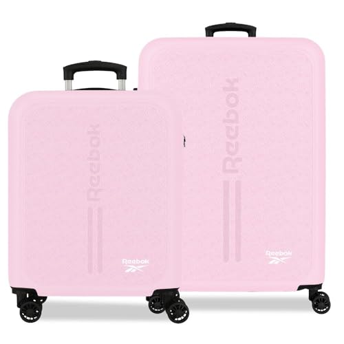 Bagage à main Reebok Boston rose rigide ABS 4 roues doubles Joumma Bags
