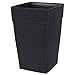 DCN Plastic N351236 Harmony Tall Planter, Black, 12 by 18-Inch