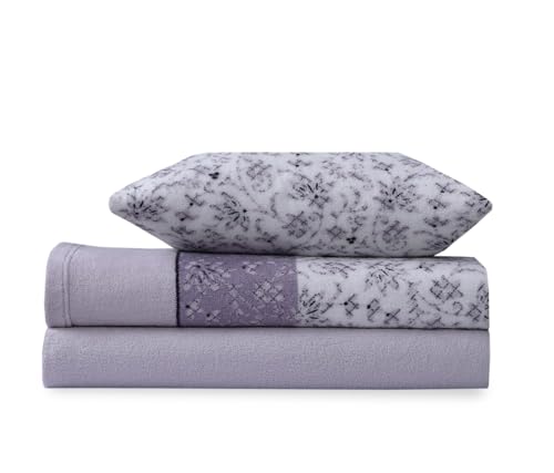 Juego Sabanas Coralina 3 Piezas Invierno Termica Suave incluye Bajera Ajustable Colchon Hasta 30CM Encimera y Funda Almohada Malva 150x190/200+30cm coralina para Cama de 150 de 240Gr/M²