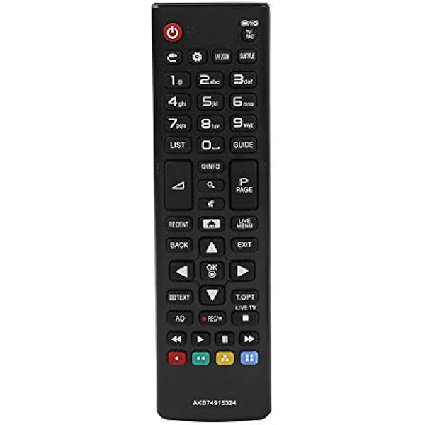 Pilot do telewizora VBESTLIFE, pilot uniwersalny o długości ponad 8 metrów, zamiennik pilota ABS 3D do telewizora LCD LED AKB74915324 z baterią.