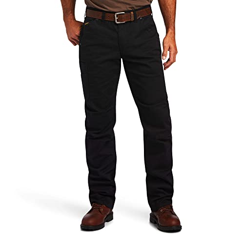 Image of Ariat Mens Rebar M5 Straight Durastretch Washed Twill Dungaree Straight Leg Pant