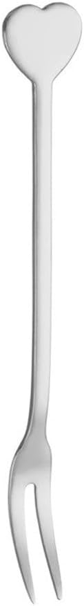 Stainless Fruit Forks Hotel Household Western Fruit Salad Dessert Cake Fork for Dessert Cake Cocktail(Silver)