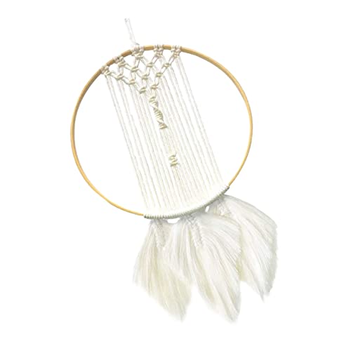 RORPOIR 1Pc Handmade Bohemian Dream Catcher Wall Hanging Ornament for Home Decor for Living Room Bedroom Wedding Nursery Rustic Interior Decoration