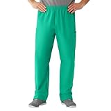 AngelStat Style 674 Unisex Cargo Scrub Pants with Elastic Waist Jade