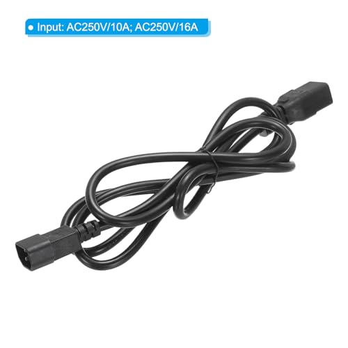 Cable de corriente C14 a C19 PATIKIL con sección de 1.5mm² de alta carga 3