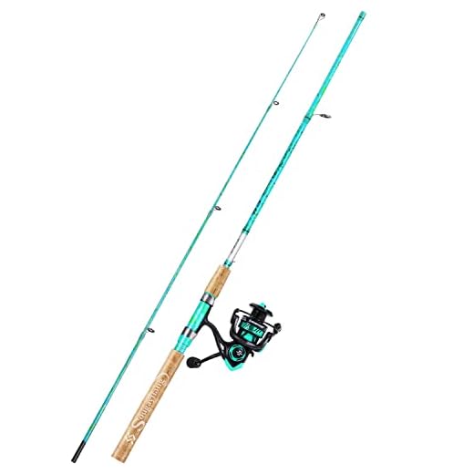 Sougayilang Spinning hengel combo, 2-delige 5-voet 15 cm grafiet & glasvezel hengel, duurzaam en sterk, Quickset anti-omgekeerde vismolen (1Pack)