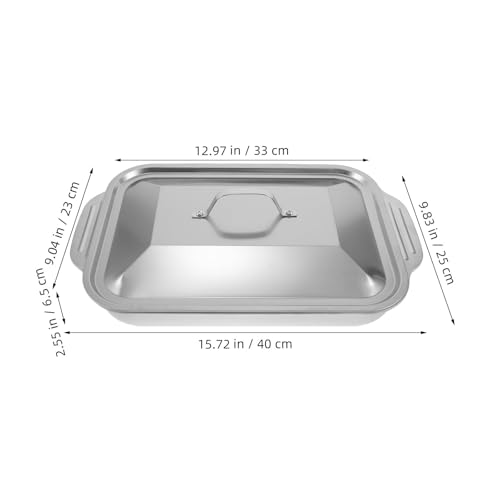 Bandeja para hornear pescado de acero inoxidable de diseño reforzado y estructura gruesa 3