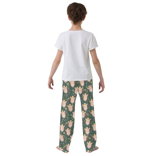 ZZXXB Princess Hedgehog Boys Long Pants Soft Trousers Elastic Waist Kids Lounge Bottoms with Pockets S-XL3