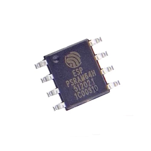Hailue 10PCS ESP-PSRAM64H IC Chip.SOP-8.PSRAM64H 3.3V 64MBit Pseudo Static Random Access Memory Chip.Integrated Circuit Chip (IC)