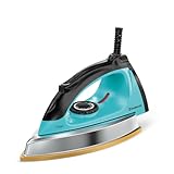 Goldmedal Titan 1000W Dry Iron| Non-stick Weilburger Premium Double Coated Soleplate| 5 Fabric Setting|1.8 Meter Cord| 360° Swivel Cord| 2.5 Years Warranty| 1.5KG Heavy Weight (Turquoise Blue)