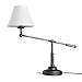 Produktbild WHYA Antik Silber Klassische amerikanische Vintage dekorative Büro Schreibtisch Licht Schlafzimmer Lampe E27 Metall Beschichtung Bronze Tisch Licht traditionelle Studie Retro Lesebeleuchtung