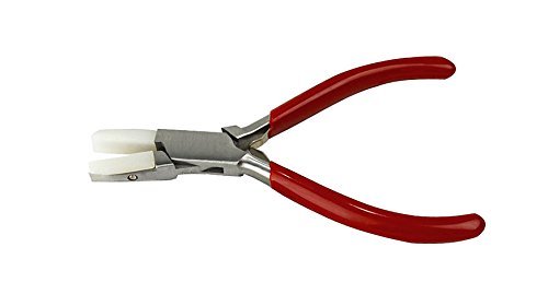 4-3/4" Flat Nose Non-Marring Nylon Jaw Pliers W/Pvc Grips Jewelry Making Metal Forming Repair Tool #TOP4