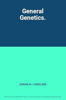 Hardcover General Genetics. Book