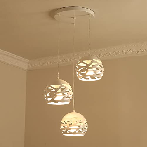 Lustre sphérique e27 réglable en hauteur pour salon et chambre