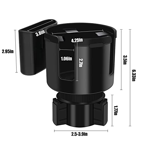 Car Cup Holder Expander Adapter - 2 In 1 Adjustable Base Large Of Water Bottle Extender - Fits Yeti 20/36/46Oz，Hydroflask 32/40Oz，Nalgene Bottles & Big Drinks #TOP6