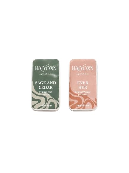 Premium Solid Perfume for Men & Women | Pack of 2 | Sage & Cedar and Ever Her Fragrances | Long Lasting Alcohol-Free Vegan Perfume Balm | Paraben-Free Pocket Fragrance-picture-22