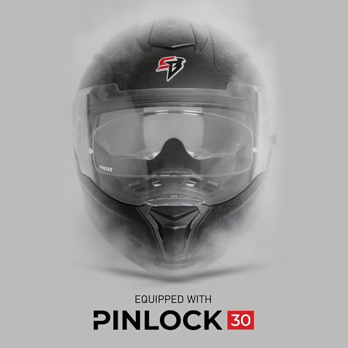 Image of Steelbird Fighter ECE 22.06 SB-120 Gen-Z Helmet with Pinlock-30 | Inner Sun Shield | Extra Chrome and Smoke Visor