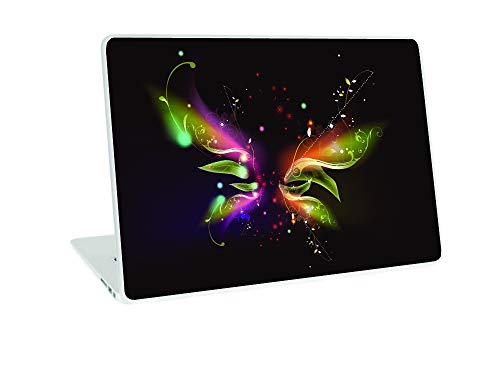 Image of GalaxsiaTM Butterfly D5 Vinyl Laptop Skin /Sticker /Cover /Decal Compatible for Any 14 inch Inches Laptop (Hp /Dell /Sony /Acer /Lenovo /Asus. Etc) Or Notebook.
