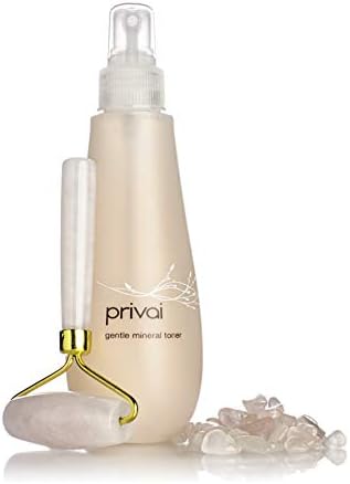 Privai Mineral Toner Mist, 6.7 fl oz, Infused with Rose Quartz, Improve Skins Elasticity, Gentle, Antioxidant-rich, Chamomile & Ginseng, Alcohol-Free