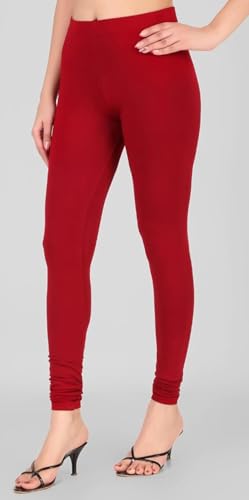 Image of Women Cotton Lycra Leggings Multicolor Pack of 2 Size Chart Waist L 28-30 inch, XL :32 inch, XXL :-34inch,3XL : 36