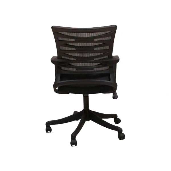 Image of Ergonomic Mesh Office Chair with Adjustable Height & Smooth Swivel | Modern Breathable Desk Chair with Armrests & Wheels for Home & Office