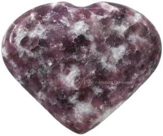Rainbow Moonstone Crystal Heart Palm Stone - Pocket Massage Worry Stone for Natural Body Chakra Balancing, Reiki Healing and Crystal Grid