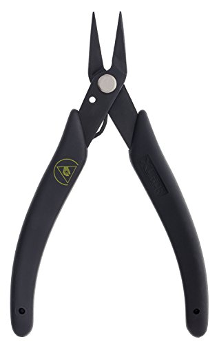 Xuron - 485SAS Long Nose - Serrated, ESD Safe Grips