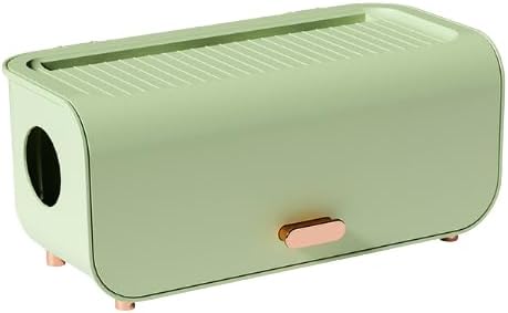 Caja organizadora de cables de 12.5 x 6.2 x 5.9 pulgadas, caja organizadora de cables y caja de regleta de alimentación para ocultar cable de