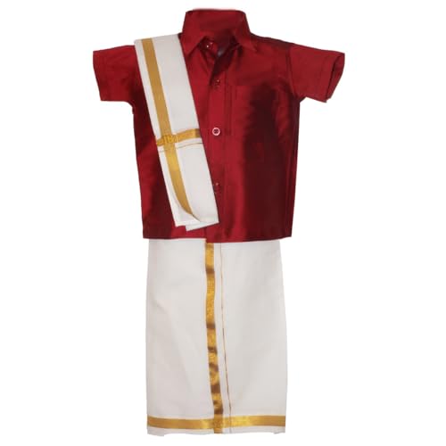 Image of MS TRENDS Boys Traditional Dhoti & Shirts SET (MSTCM - $P)