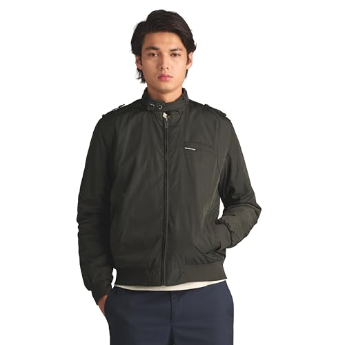 Image of Members Only Men's Iconic Racer Quilted Lining Jacket |Slim Fit|