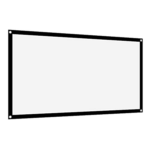Ecran De Projection,Écran De Projecteur 50 16: 9 Épaissir Portable Non Pli Doux Blanc Projecteur...